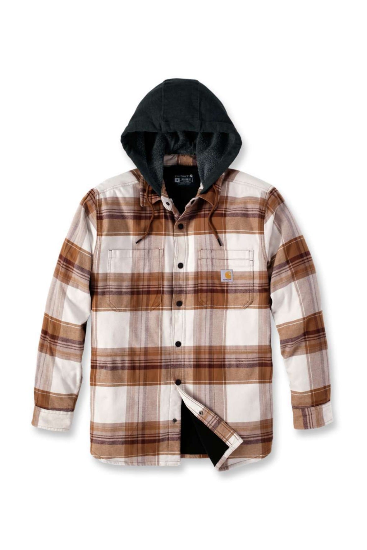 חולצת קפוצ'ון פלאנל - חום CARHARTT