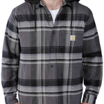 חולצת קפוצ'ון פלאנל - שחור CARHARTT
