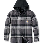חולצת קפוצ'ון פלאנל - שחור CARHARTT