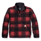 פולאובר פליס רחב - אדום משבצות CARHARTT