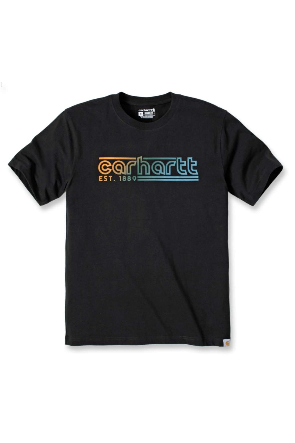 טישירט עם הדפס לוגו - שחור CARHARTT