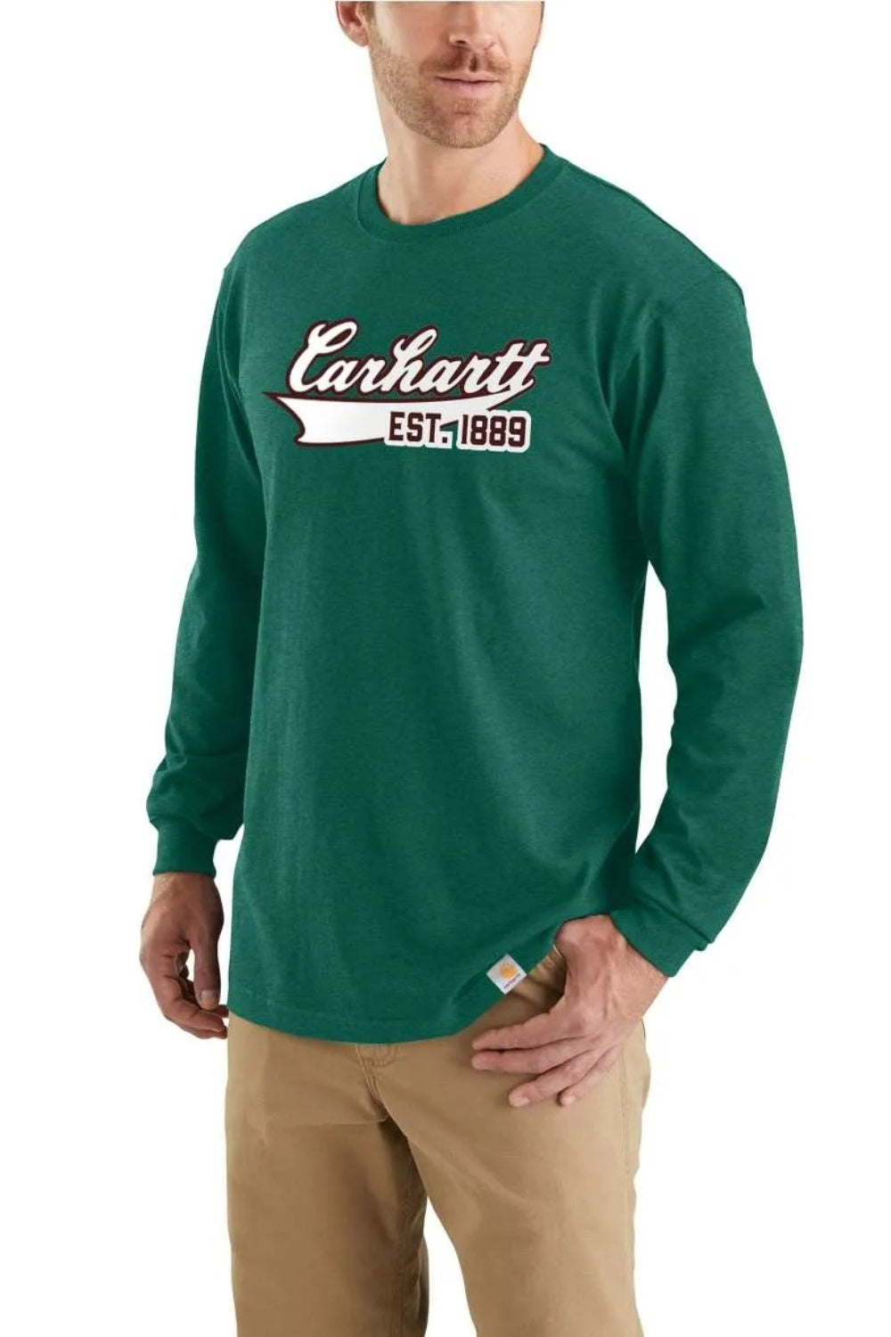 טישירט עם הדפס גרפי - ירוק CARHARTT