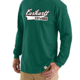 טישירט עם הדפס גרפי - ירוק CARHARTT