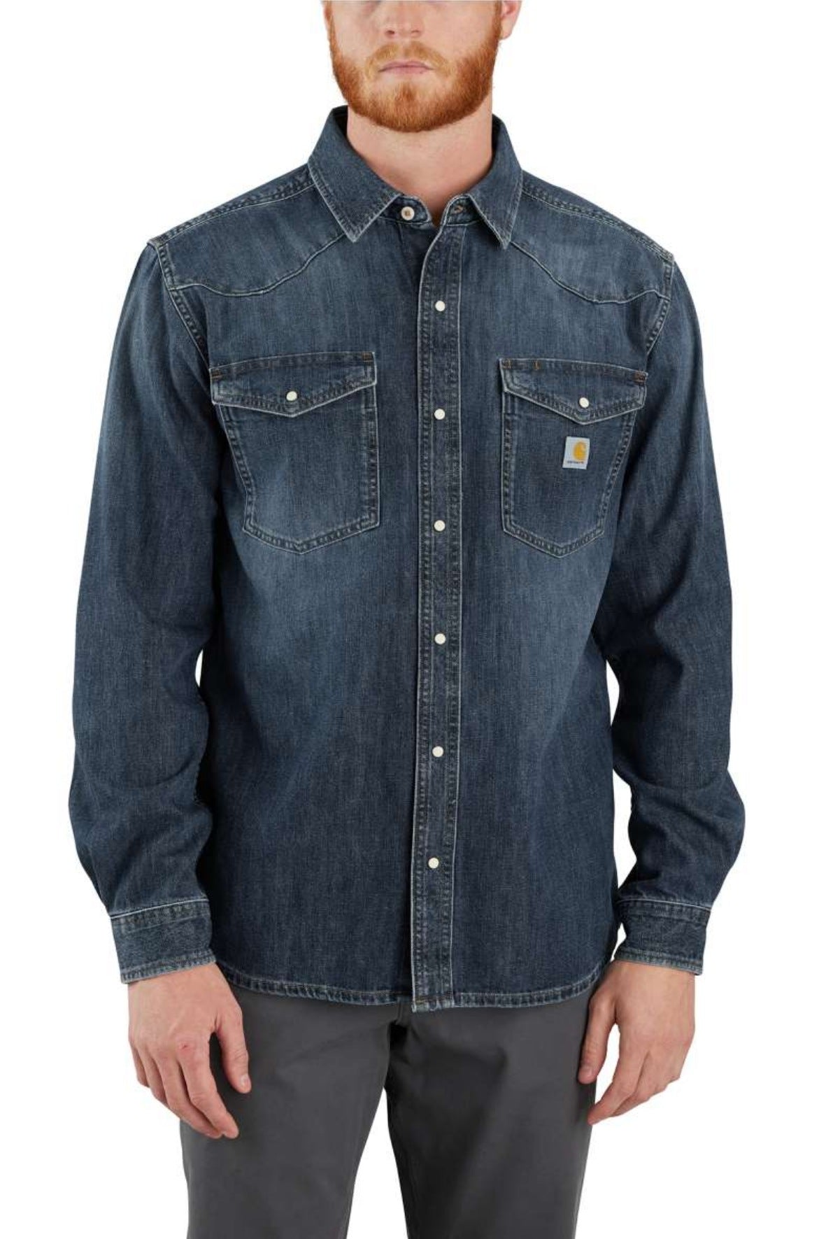 חולצת ג'ינס מונטנה עם מנג'טים CARHARTT