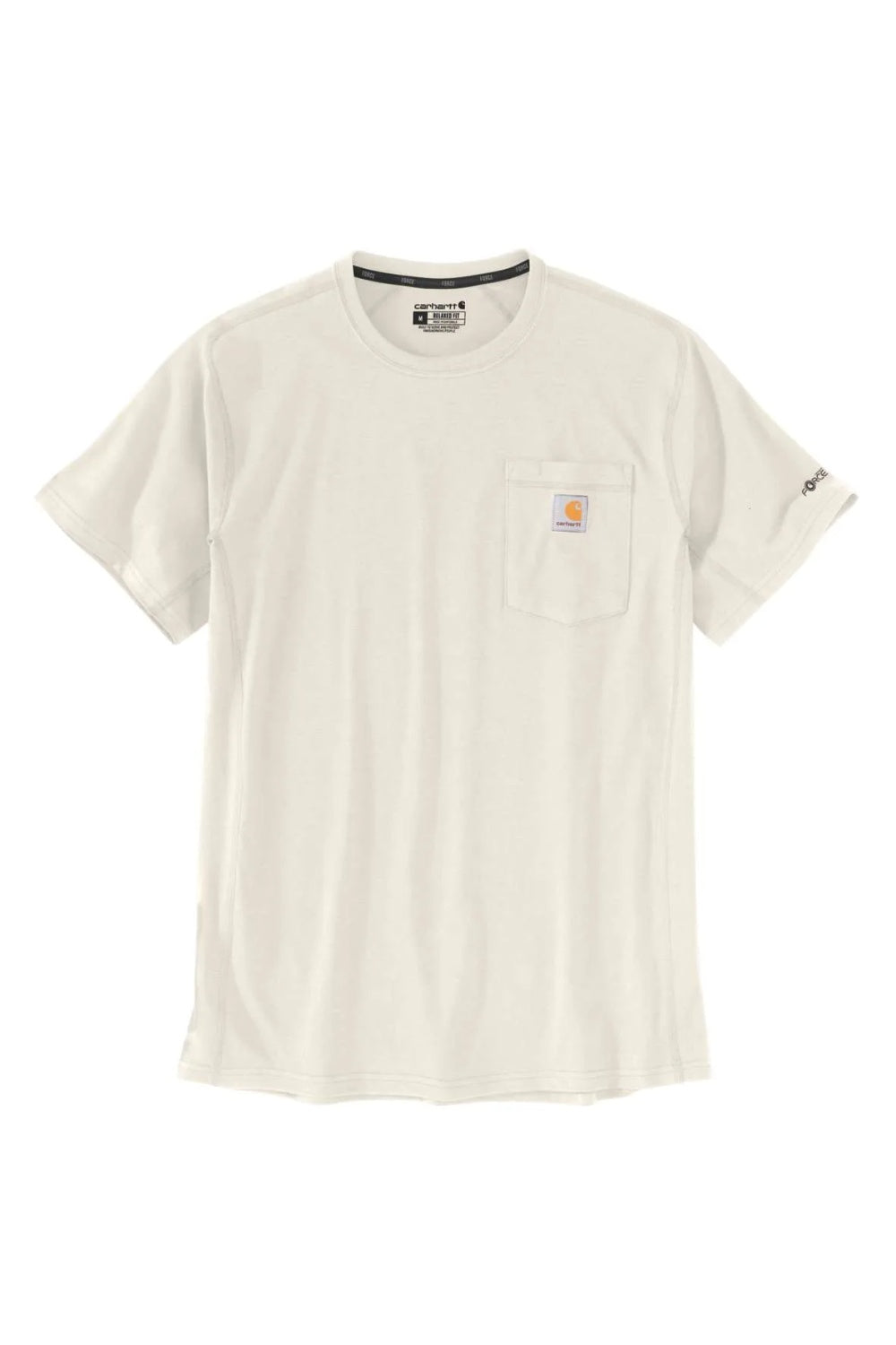 טישירט ®FORCE עם כיס ולוגו - שמנת CARHARTT