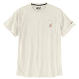 טישירט ®FORCE עם כיס ולוגו - שמנת CARHARTT