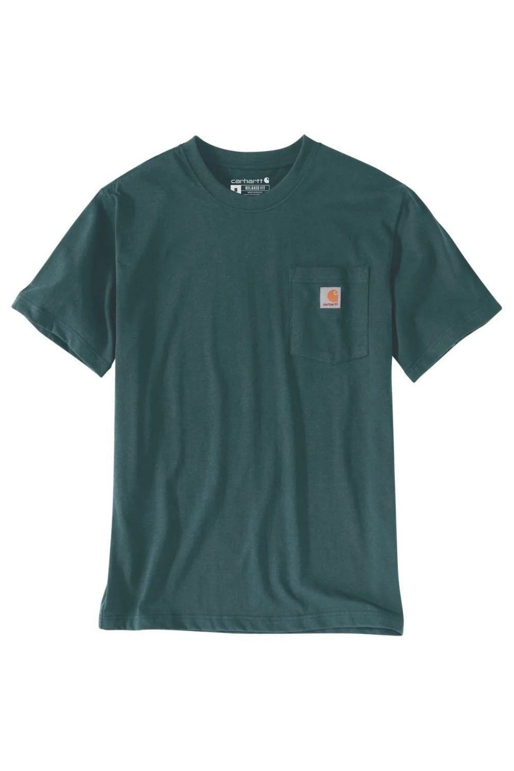 טישירט עם כיס ולוגו - ירוק CARHARTT