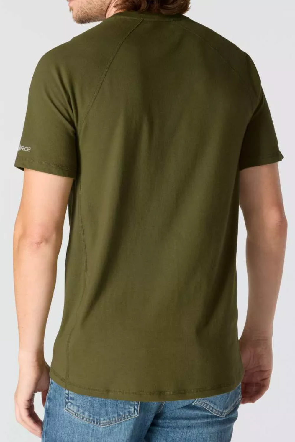 טישירט ®FORCE עם כיס ולוגו - ירוק CARHARTT