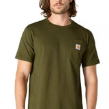 טישירט ®FORCE עם כיס ולוגו - ירוק CARHARTT
