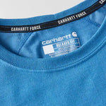 טישירט ®FORCE עם כיס ולוגו - כחול CARHARTT