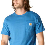 טישירט ®FORCE עם כיס ולוגו - כחול CARHARTT