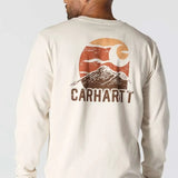 טישירט שרוול ארוך עם כיס ולוגו - שמנת CARHARTT