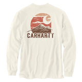 טישירט שרוול ארוך עם כיס ולוגו - שמנת CARHARTT