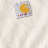 טישירט שרוול ארוך עם כיס ולוגו - שמנת CARHARTT