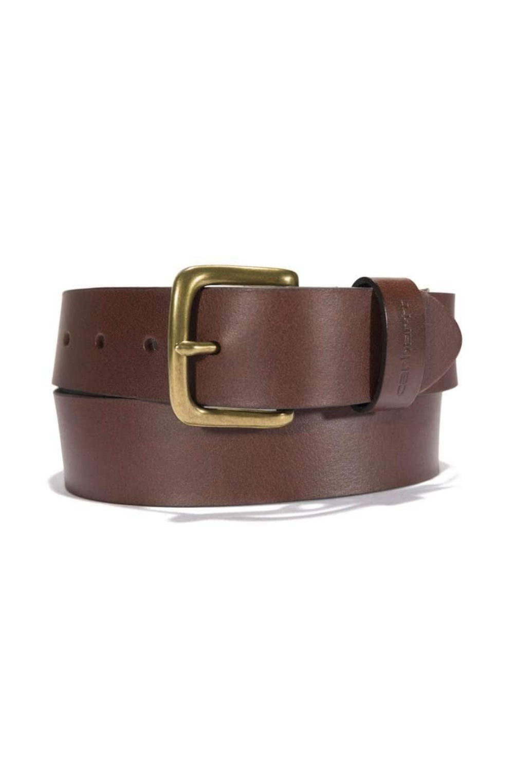 חגורת עור עם אבזם - חום CARHARTT