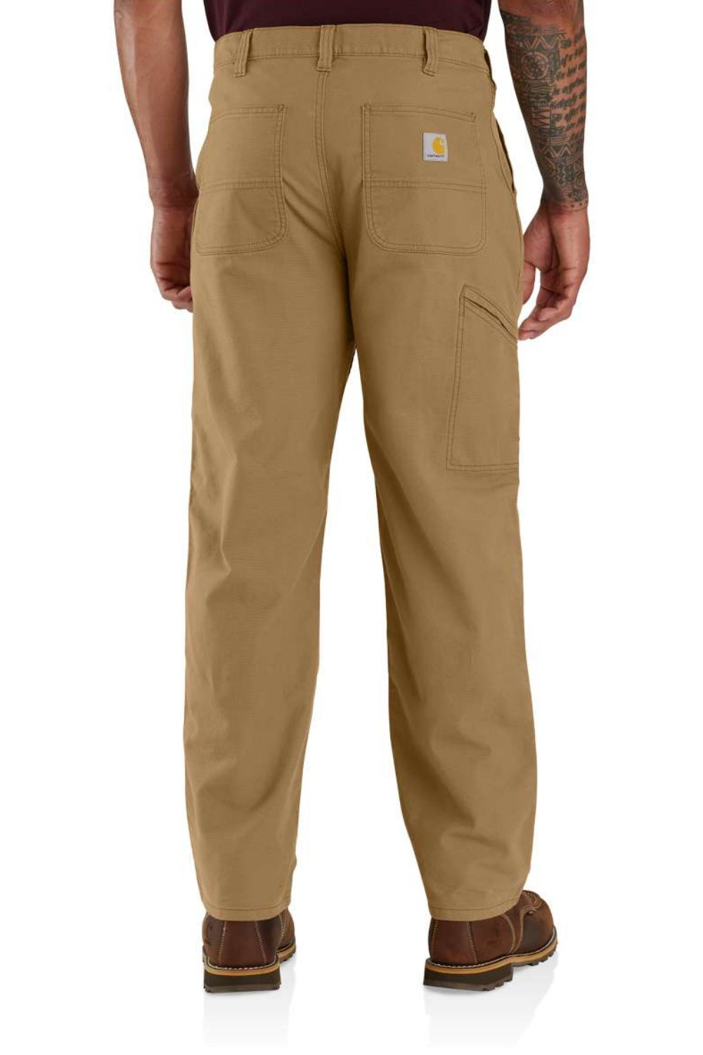 מכנסי חצי סרבל ריגבי Loose Fit - חום CARHARTT