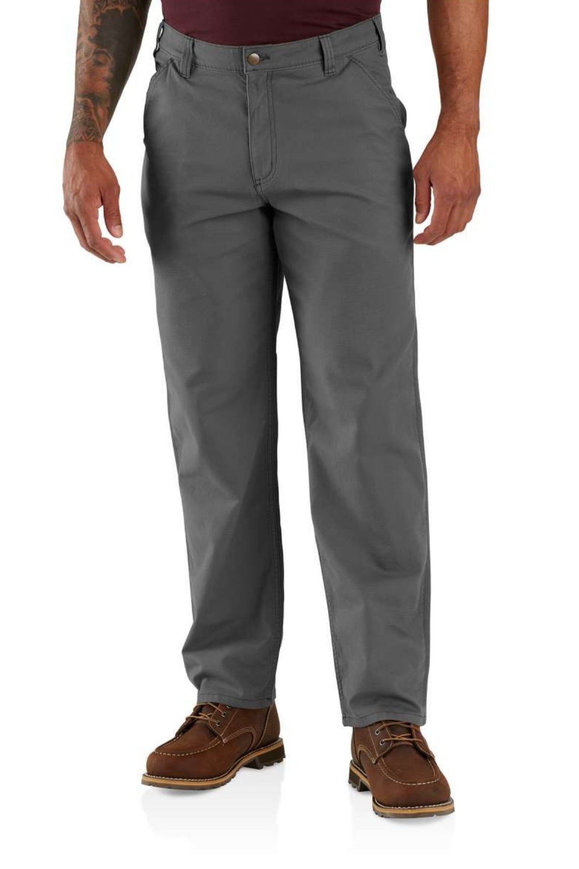 מכנסי חצי סרבל ריגבי Loose Fit - אפור CARHARTT