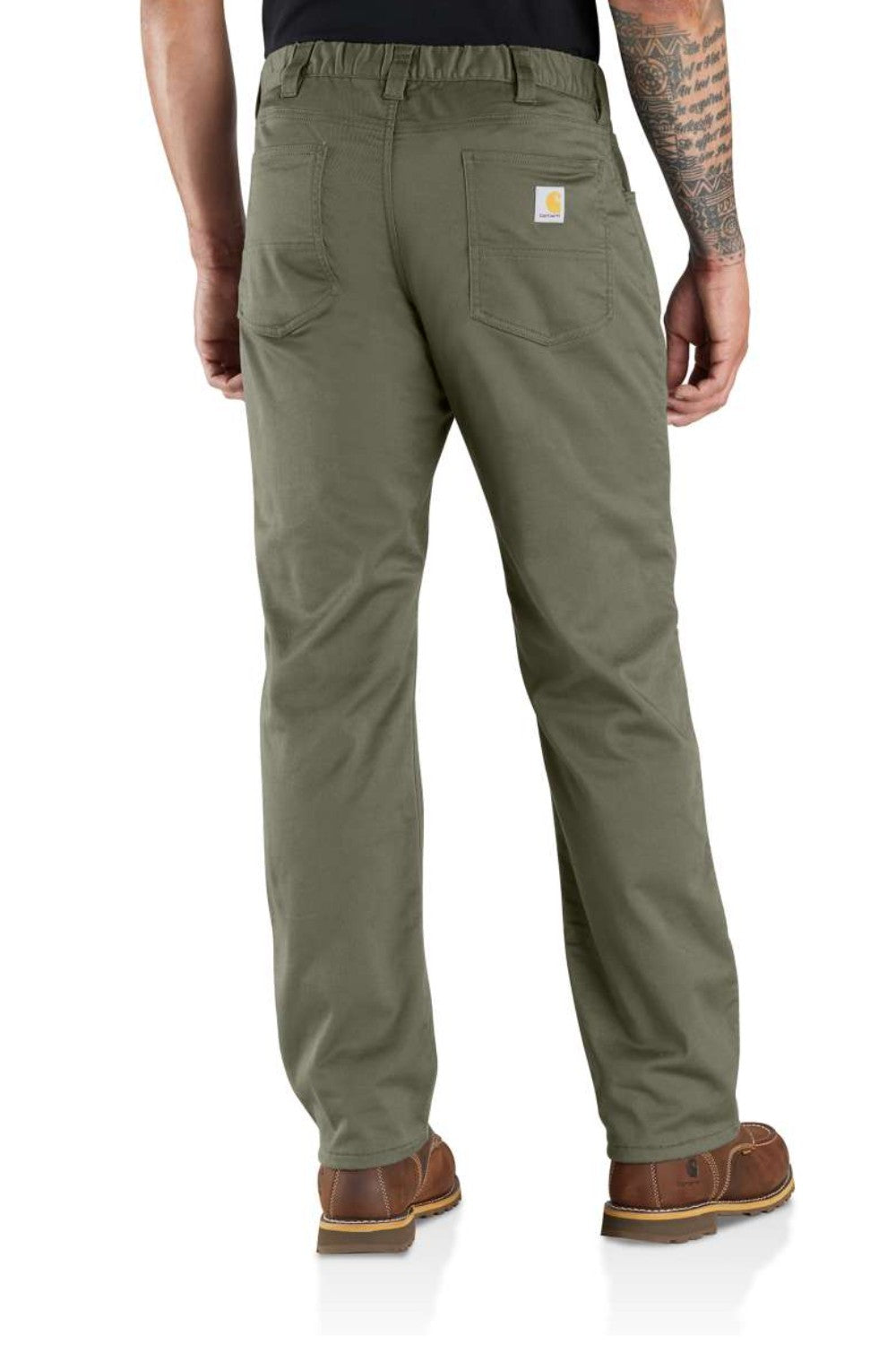 מכנסי דגמ"ח FORCE® עם בטנת פליז - זית CARHARTT