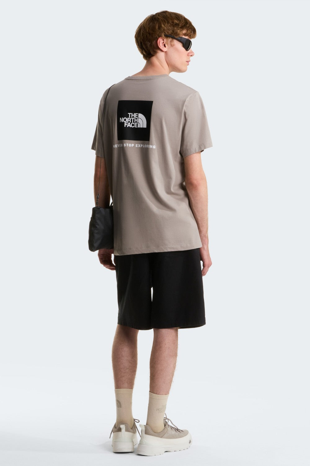 טישירט עם הדפס Evolution Box - אפור The North Face