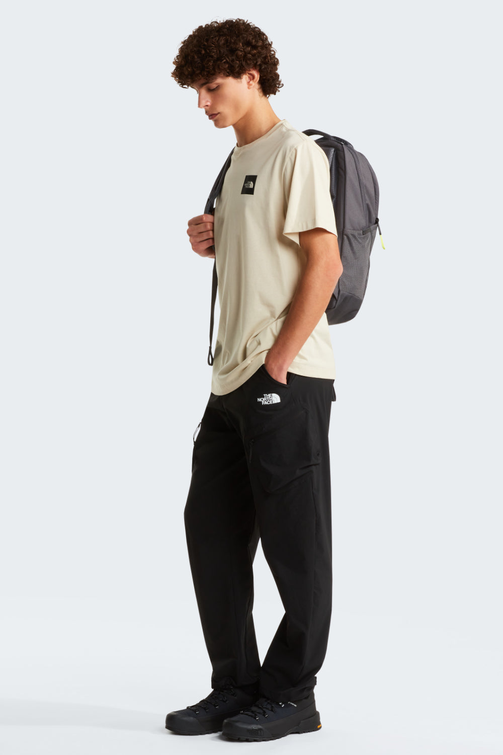 טישירט עם הדפס לוגו Evolution Box - שמנת The North Face