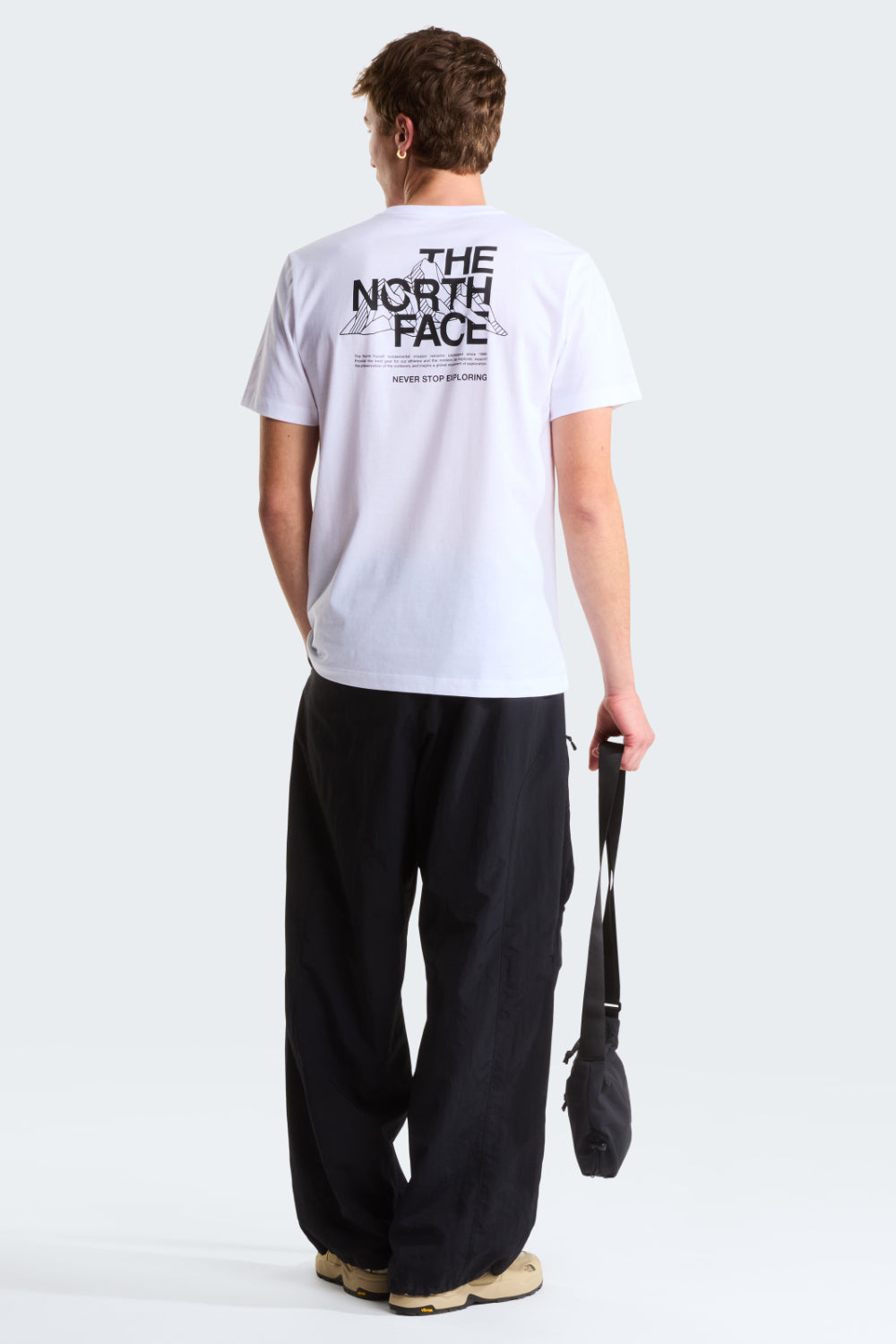 טישירט עם הדפס גרפי Mountain - לבן The North Face