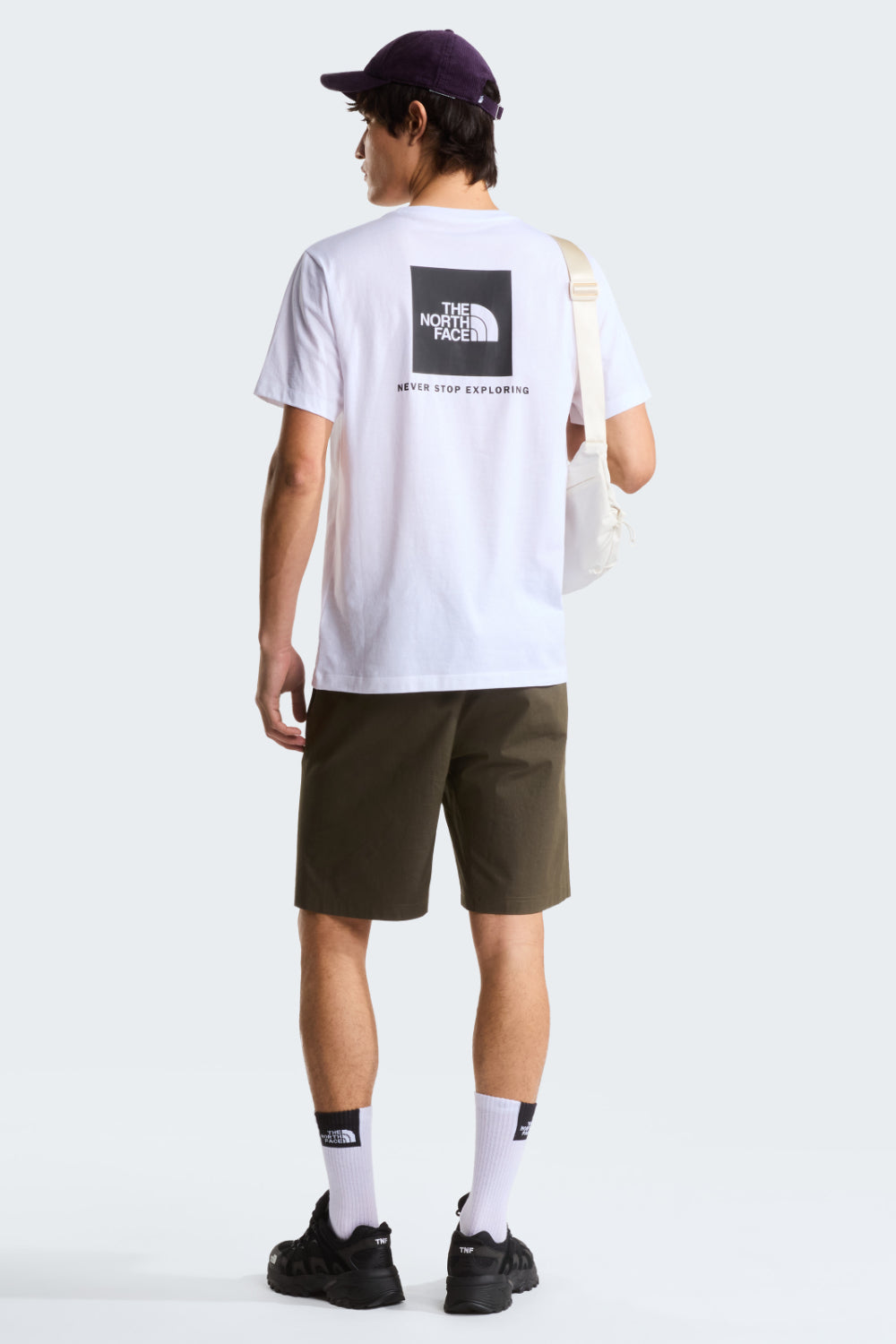 טישירט קצרה בגזרת Regular Fit - לבן North Face