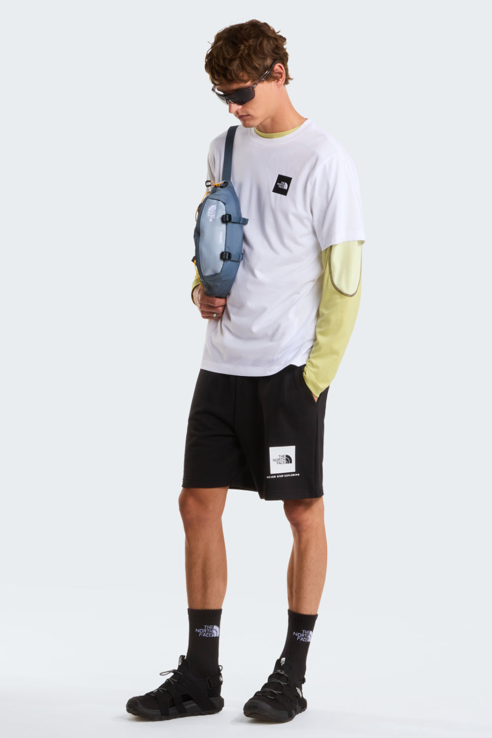 טישירט EVOLUTION BOX - לבן North Face