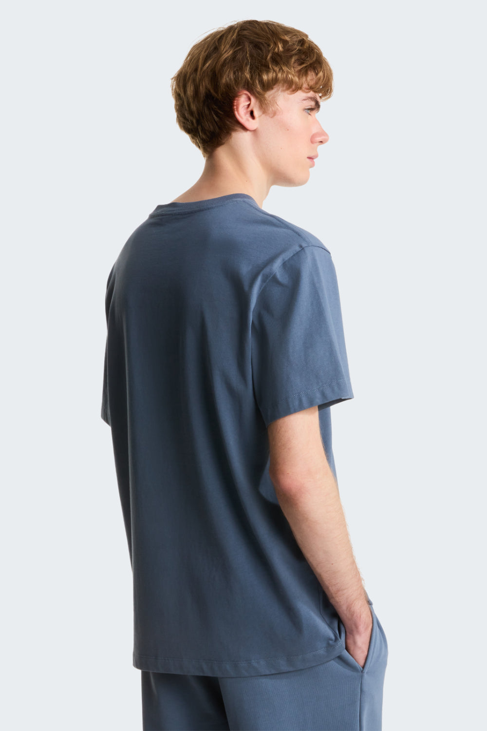 טישירט קצרה ESSENTIAL CENTRE LOGO - אפור North Face
